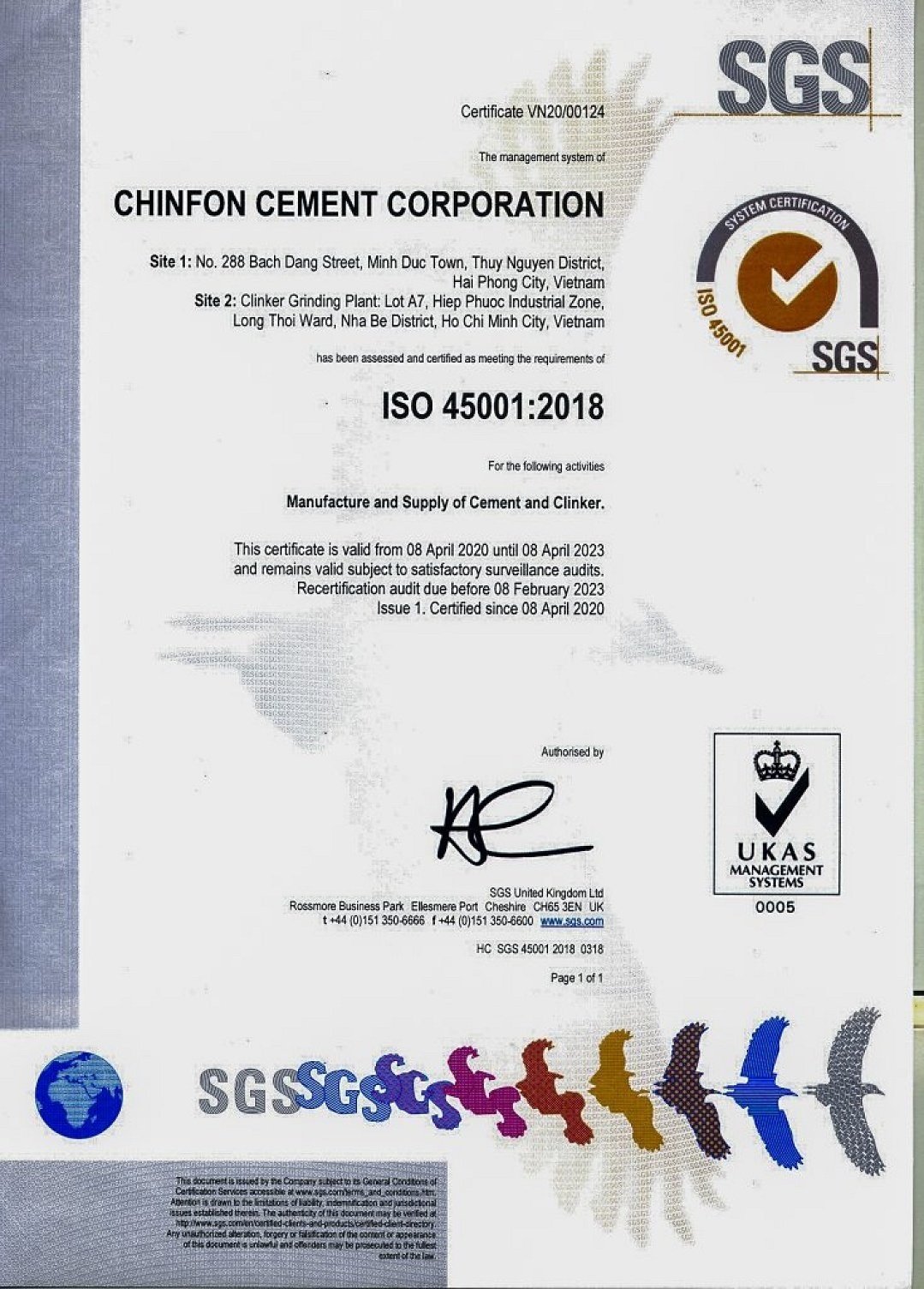 ISO 45001:2018 Occupational Health and Safety Management System