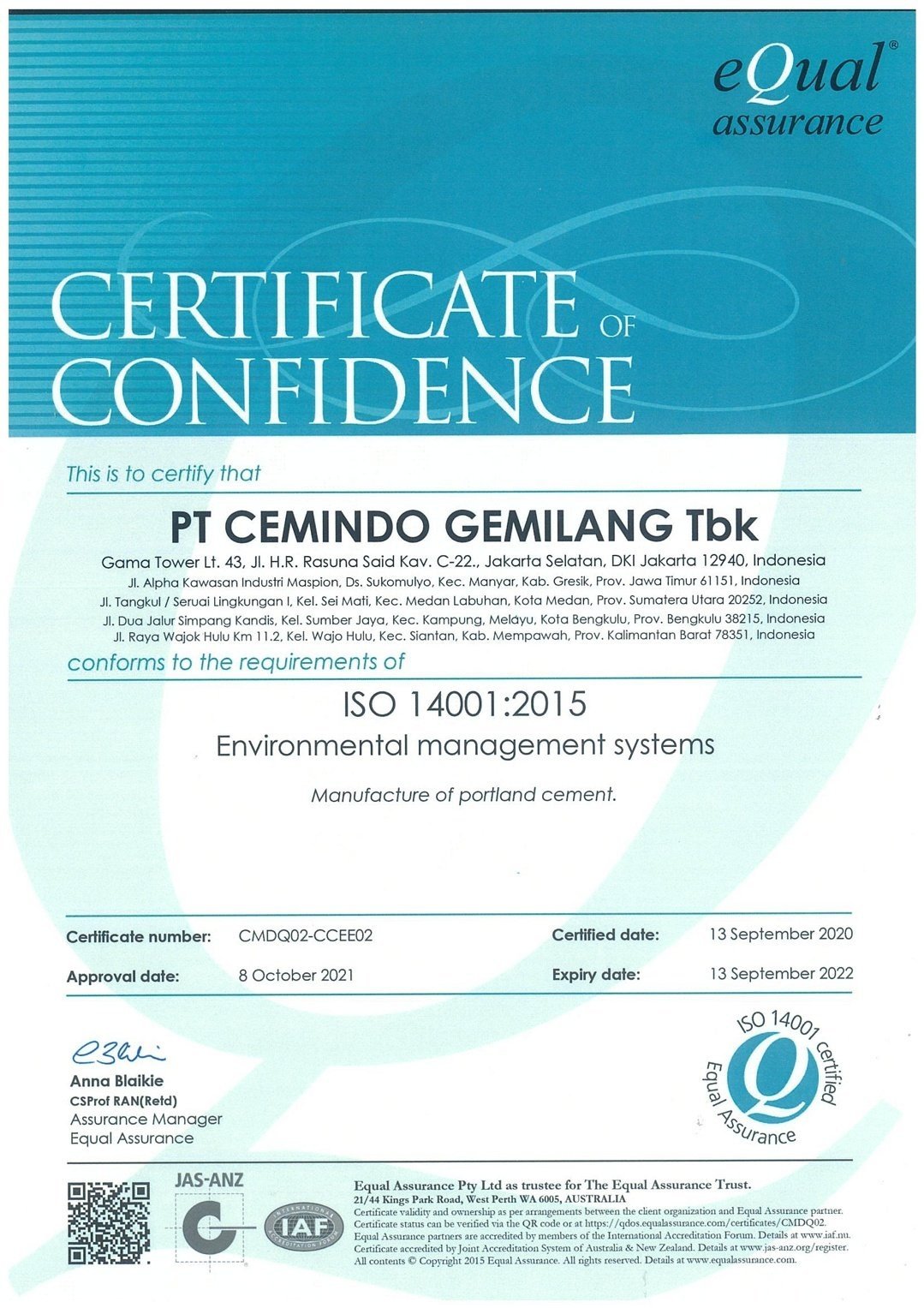 ISO 14001:2015 Environmental Management System